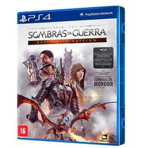 Jogo Sombras Da Guerra Definitive Edition PS4
