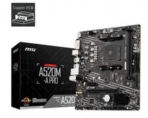 Placa Mãe AMD (AM4) MSI A520M-A Pro