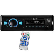 Auto Rádio CD Player Automotivo Quanta QTRRA72 4 de 25 Watts com Bluetooth e USB - Preto