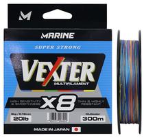 Linha Multifilamento Marine Sports Vexter X8 Multicolor 0.19MM 20LB 300M