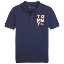 Camiseta Tommy Hilfiger Polo Infantil Masculino M/C KB0KB05430-CBK-03 10 Black Iris