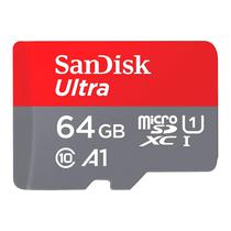 Cartao de Memoria Micro SD Sandisk Ultra 2X1 64GB C10 140MBS - SDSQUAB-64G-GN6MA