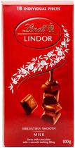 Chocolate Lindt Lindor 18 Individual Pieces 100G