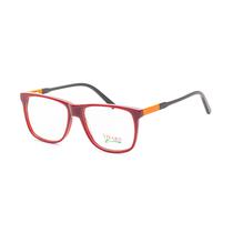 Armacao para Oculos de Grau Visard A0134 C12 Tam. 54-16-140MM - Preto/Vermelho