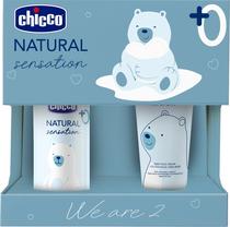 Kit Chicco Natural Sensation We Are 2 Creme Facial 50ML + Oleo de Massagem 100ML