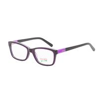 Armacao para Oculos de Grau Visard A0123 C10 Tam. 53-18-135MM - Preto/Roxo