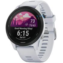 Smartwatch Garmin Forerunner 255 Music 010-02641-21 com GPS/Bluetooth - Branco/Preto