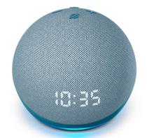 Amazon Echo Dot Alexa 4ND Geracao With Clock - Azul (B085M66LH1)