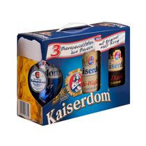 Cerveza Kaiserdom Pack 3 X 1L + Vaso