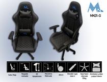 Cadeira Gamer Mtek MK01-G Preto/Cinza