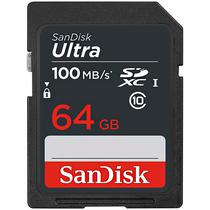 Cartao de Memoria SD de 64GB Sandisk Ultra SDSDUNR-064G-GN3IN - Preto