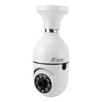Camera de Seguranca IP Keen R1-20X - Wi-Fi - Lampada - Branco