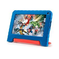 Tablet Multilaser Kids Disney Marvel Avengers NB602 / 2GB de Ram / 32GB / Tela 7" / Wifi / Android 11 - Azul/ Vermelho