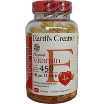 Suplemento Earths Creation Vitamin e-450 - 100 Capsulas