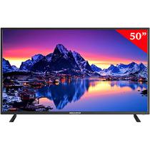 Smart TV LED de 50" Megastar LED50S FHD com Wi-Fi/HDMI/USB/A11 Bivolt - Preto