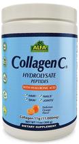 Colageno Alfa Vitamins Collagen C Hydrolysate With Hyaluronic Acid - 300G (Em Po)