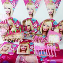 Kit para Aniversarios Barbie 14 Pecas X 10 Unidades