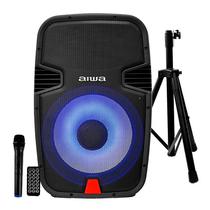Caixa de Som de Som Aiwa AW-TSP15M Karaoke / Bluetooth / USB / Microfone / Tripe / 15" / 1000W - Preto