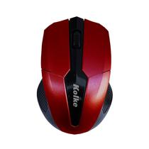 Mouse Kolke KEM-412 Sem Fio Preto/Vermelho