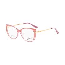 Armacao para Oculos de Grau Visard 68203 C-4 Tam. 53-17-142MM - Dourado/Rosa