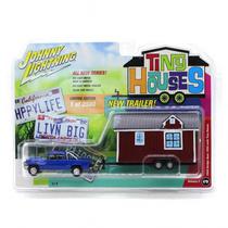 Carro Johnny Lightning Tiny Houses - Dodge Ram 1500 W/ Tiny House JLTH002 - Ano 1996 - Escala 1/64
