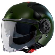 Capacete MT Helmets Viale SV s Beta A6 - Aberto - Tamanho L - com Oculos Interno - Matt Green