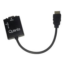 Adaptador HDMI A VGA Quanta QTHDV34 - Preto
