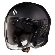 Capacete MT Helmets Thunder 3 SV Jet Solid A1 - Aberto - Tamanho XL - com Oculos Interno - Matt Black