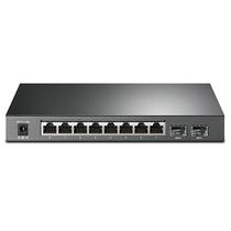 Hub Switch TP-Link T1500G-10PS / 8 Portas - Cinza (TLSG2210P)
