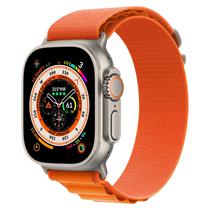 Apple Watch Ultra MQEU3LL/A Celular + GPS Caixa Titanio 49MM - Loop Alpine Laranja