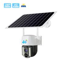Camera PTZ Solar Wifi 1080P V380 CCTV 4G Visao Noturna Ao Ar Livre Camera de Deteccao de Movimento