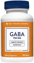 The Vitamin Shoppe Gaba 750MG (90 Tabletas)