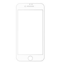Pelicula 6D para Smartphone iPhone 8 e iPhone 7 Plus Branco