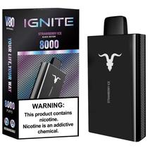 Vaper Descartavel Ignite V80 Black Edition 5% Nicotina 8000 Puffs - Strawberry Ice