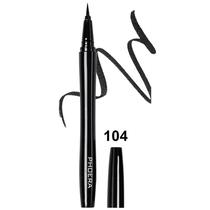 Delineador Phoera Waterproof Liquid Eyeliner 104 Black Shimmer - 0.8ML