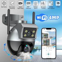 Camera Vigilancia Dupla PTZ Wifi Seguranca Sensor Movimento Dual Audio Microfone Alto Falante Visao