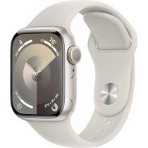 Apple Watch Series 9 Caixa de Aluminio Em Starligtht e Correia Esportiva Em Cor Starligtht 41 MM M/L MR8U3LW/A