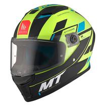 Capacete MT Helmets Stinger 2 Zivze C3 - Fechado - Tamanho M - Matt Fluor