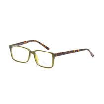 Armacao para Oculos de Grau Asolo Mod.AS001 Tam. 55-16-140MM - Animal Print/Verde