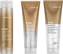 Kit Joico K-Pak Shampoo 300ML + Condicionador 250ML + Hidratante 250ML