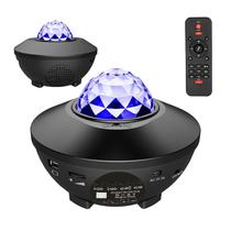 Luminaria LED Starry Projetor Light BL-XK01 com Controle Remoto, USB e Bluetooth - Preto