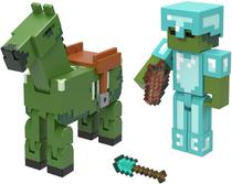 Minecraft Zombie In Diamond Armor And Zombie Horse Mattel - GTT53/HLB32