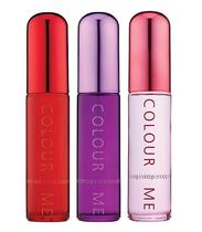 Kit Perfume Colour Me Red|Purple|Pink - Edp Feminino 50ML