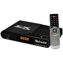 Receptor Fta Alphasat TX KVM Edition Plus Full HD com Wi-Fi e USB Bivolt - Preto