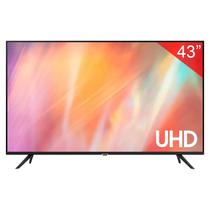 Smart TV LED de 43" Samsung UN43AU7090G Uhd 4K com Wi-Fi/Bluetooth/Crystal - Preto
