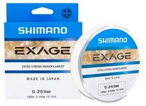 Linha Monofilamento Shimano Exage EXG15025 12.10LB 0.255MM 150M - Cinza