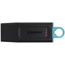 Pen Drive de 64GB Kingston Datatraveler Exodia DTX USB 3.2 - Preto/Azul