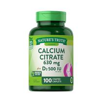 Vitaminas Nature's Truth Calcium Citrate 630MG 100 Capsulas
