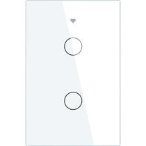 Interruptor de Luz Inteligente Moes WS-US2-L Wi-Fi RF 2 Botoes - Branco
