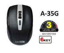 Mouse Wireless Sate A-35G Negro USB